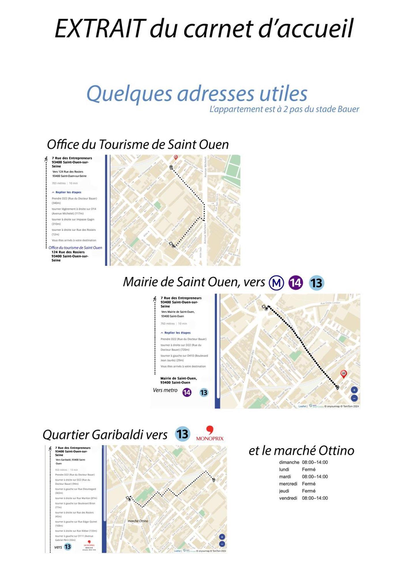 "Starry In So" 47M2, Lits Jumeaux, Parking Gratuit, Rue Calme Et Arboree, Metro 10 Min, Stade De France 24Min A Pied Saint-Ouen  Exterior photo